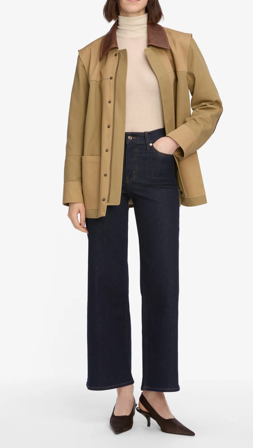 Le Slim Palazzo Crop in Rinse-Denim-Frame-Rinse-25-Mercantile Portland