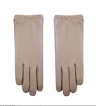 Leather Cinch Cuff Glove in Beige-Gloves-ARISTIDE-Beige-6.5-Mercantile Portland