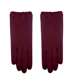 Leather Cinch Cuff Glove in Burgundy-Gloves-ARISTIDE-Burgundy-6.5-Mercantile Portland
