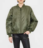 Leon Bomber in Army Green-Jackets-Anine Bing-Army Green-XS-Mercantile Portland