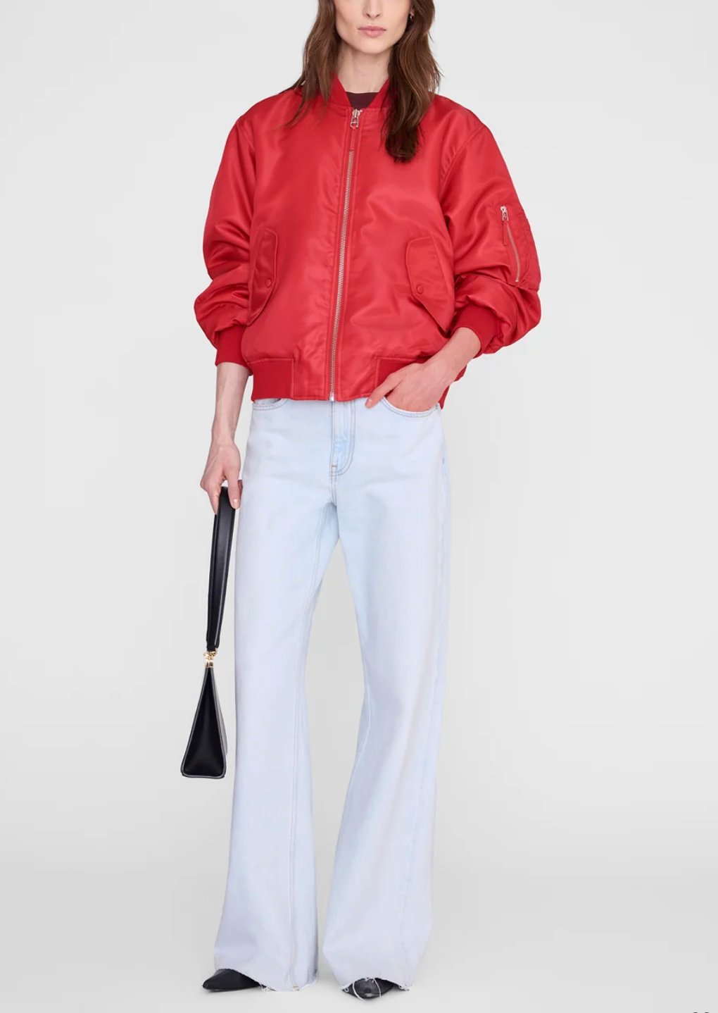 Leon Bomber in Red-Jackets-Anine Bing-Red-XS-Mercantile Portland