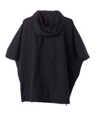 Light Solid Nylon Water Resistant Zip Up Poncho-Outerwear-Peserico-Black-36-Mercantile Portland