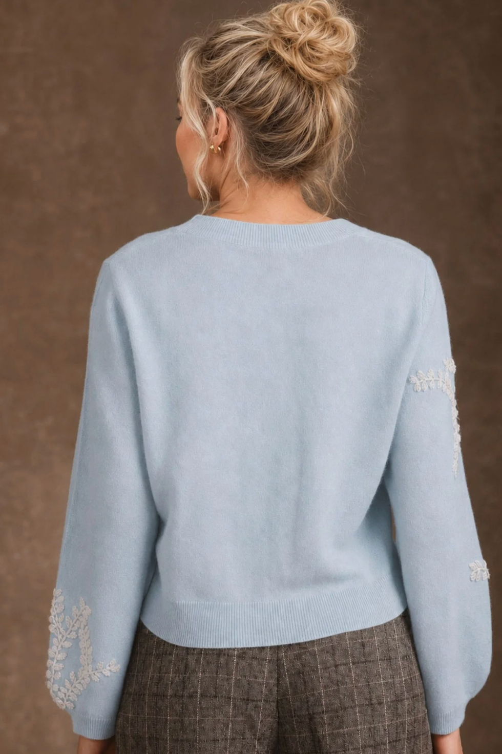 Lilah Embroidered Cardigan in Dusty Blue-Sweaters-27 Miles-Dusty Blue-XS-Mercantile Portland