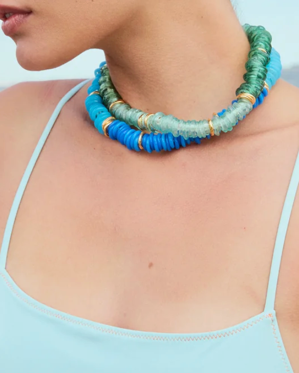 Lita Necklace-Jewelry-Lizzie Fortunato-Aqua-OS-Mercantile Portland