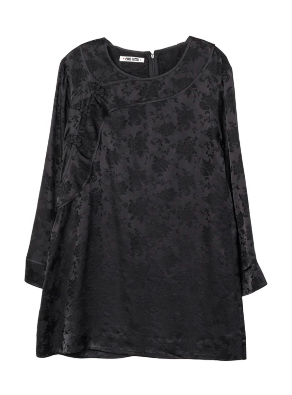 Loa Black Jacquard Dress-Dresses-Ciao Lucia-XXS-BLK-Mercantile Portland