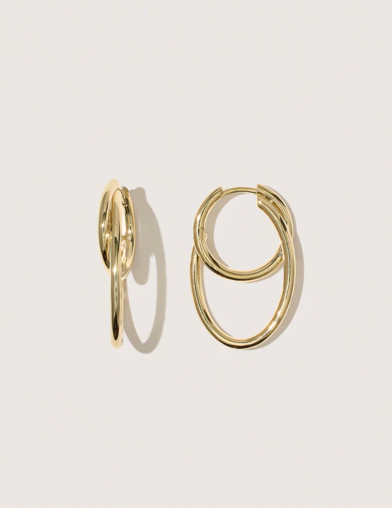 Loom Earrings-Jewelry-Otiumberg-Gold-OS-Mercantile Portland