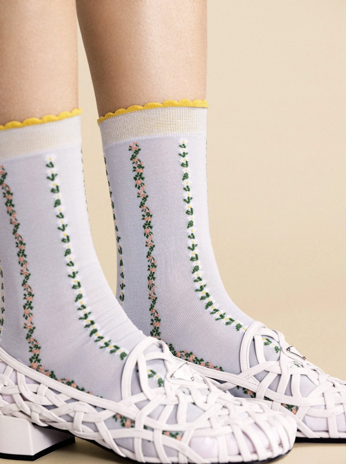 Louelle Crew-Socks-HANSEL FR BASEL-Periwinkle-OS-Mercantile Portland