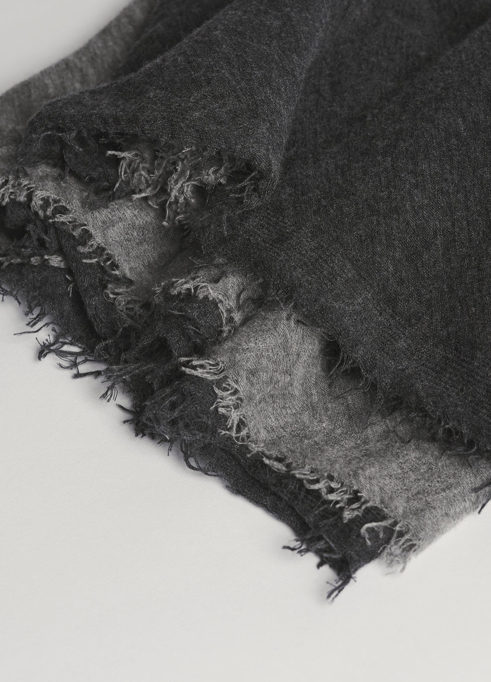 Love Duo Cashmere Scarf-Scarves-Grisal-Black / Milk-OS-Mercantile Portland