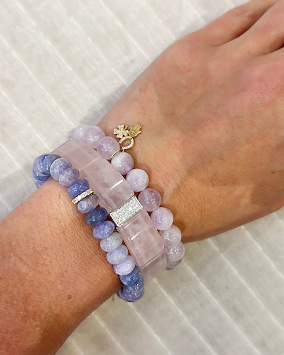 Luck and Protection Amethyst Beaded Bracelet-Jewelry-Sydney Evan-OS-Mercantile Portland