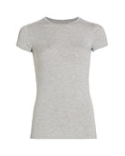 Luxury Soft Touch Crew Neck Short-Sleeve T-Shirt-Tops-Majestic Filatures-Gris Chine Claire-1-Mercantile Portland
