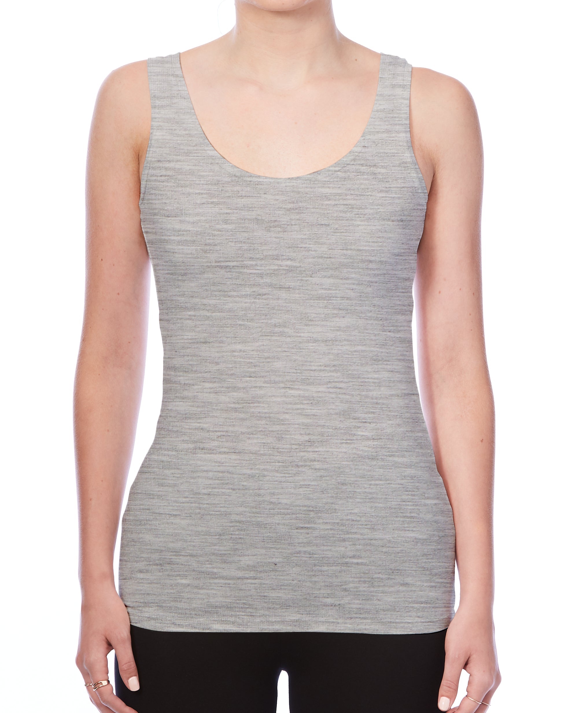 Luxury Soft Touch Scoop-Neck Tank-T-Shirts-Majestic Filatures-Black-1-Mercantile Portland