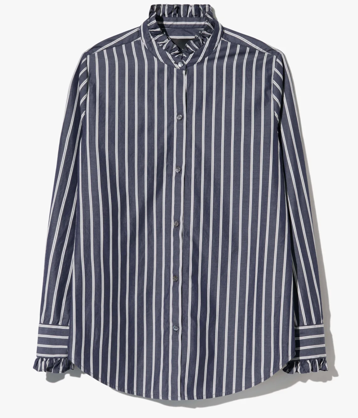 Lydia Shirt in Charcoal Stripe-Shirts-Nili Lotan-Charcoal Stripe-S-Mercantile Portland