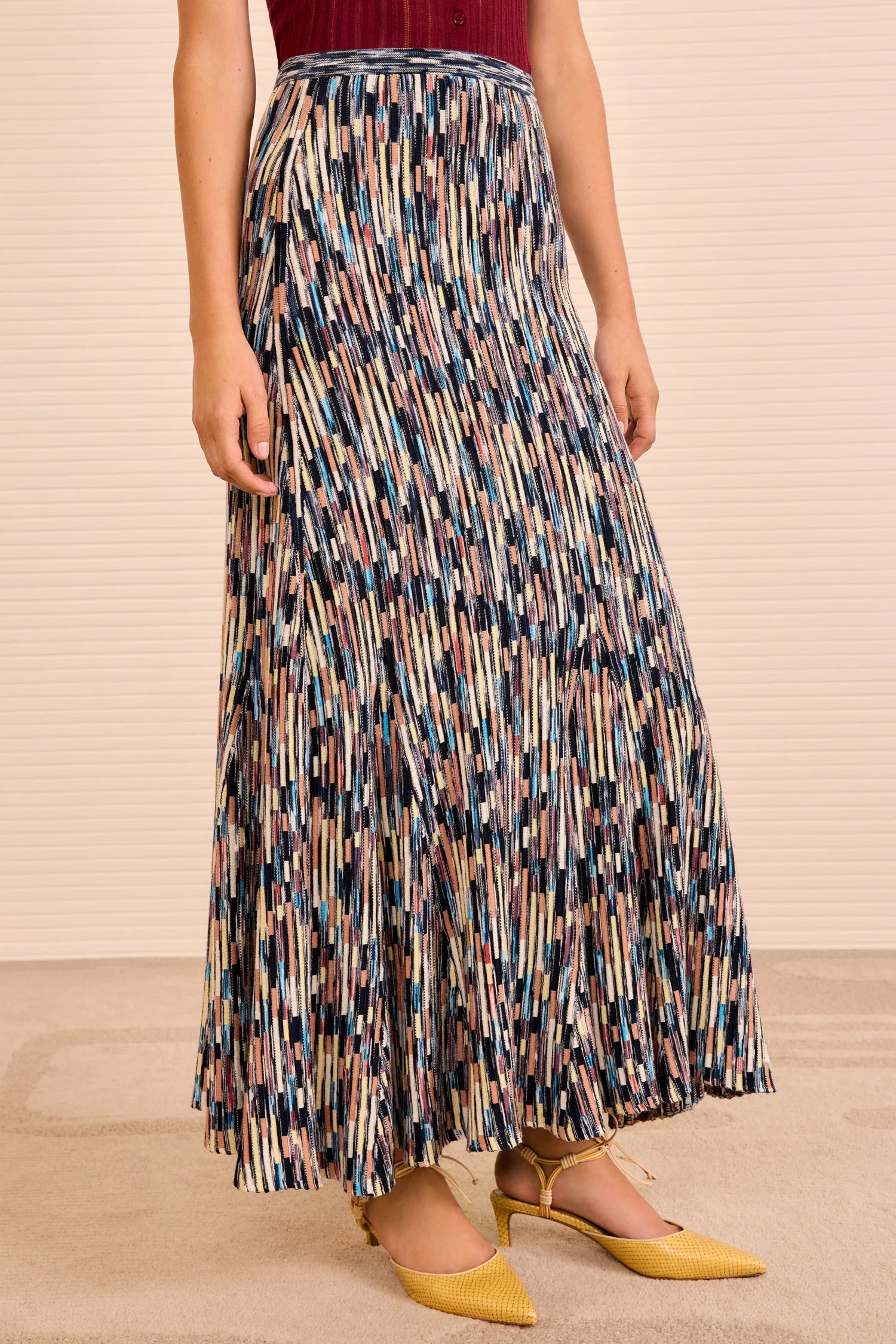 Marceline Multicolor Long Skirt-Skirts and Shorts-Ulla Johnson-Oasis-P-Mercantile Portland