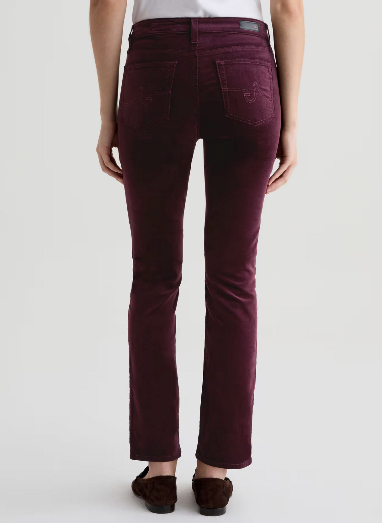 Mari Velvet in Winery-Pants-AG Jeans-Winery-25-Mercantile Portland