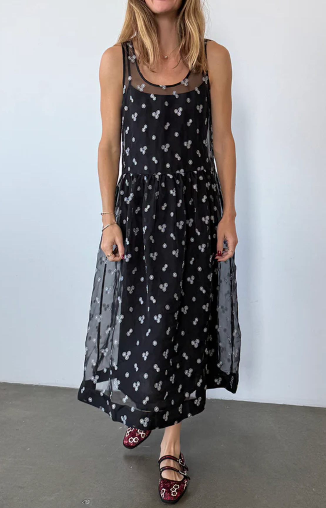 Mariella Black Organza Dress-Dresses-Ciao Lucia-Black-XXS-Mercantile Portland