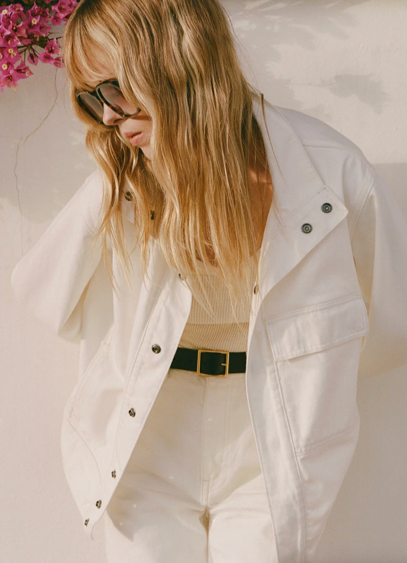 Marilou Denim Jacket-Denim-Nili Lotan-Cream-XS-Mercantile Portland