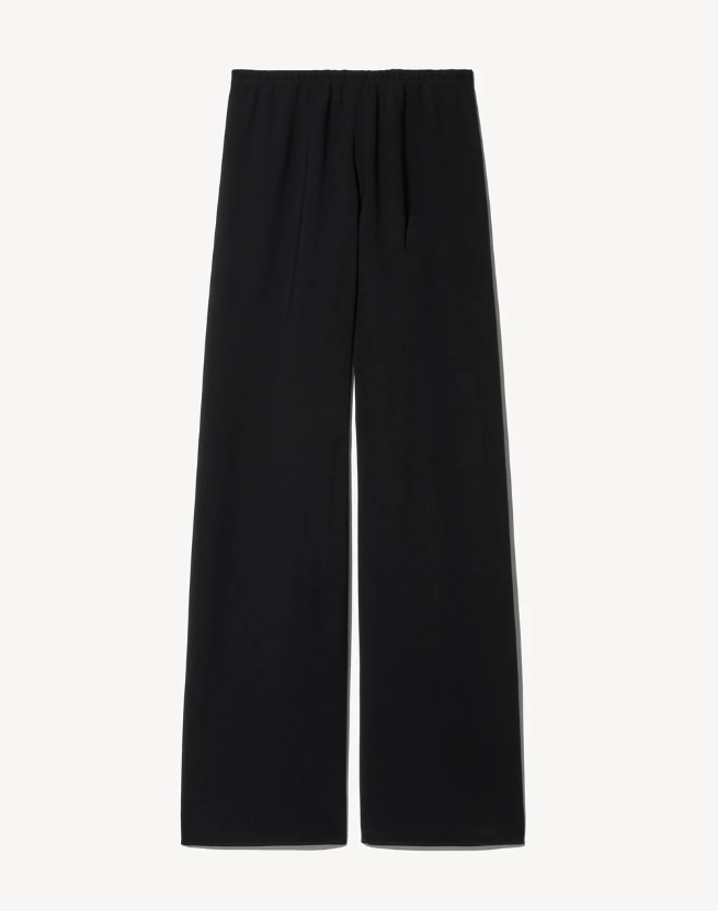Marlow Wide Leg Pant-Pants-Nili Lotan-Black-XS-Mercantile Portland