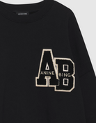 Miles Oversized Sweatshirt in Black-Tops-Anine Bing-Black-XS-Mercantile Portland