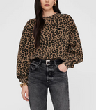 Miles Sweatshirt in Leopard Print-Tops-Anine Bing-Leopard-XS-Mercantile Portland