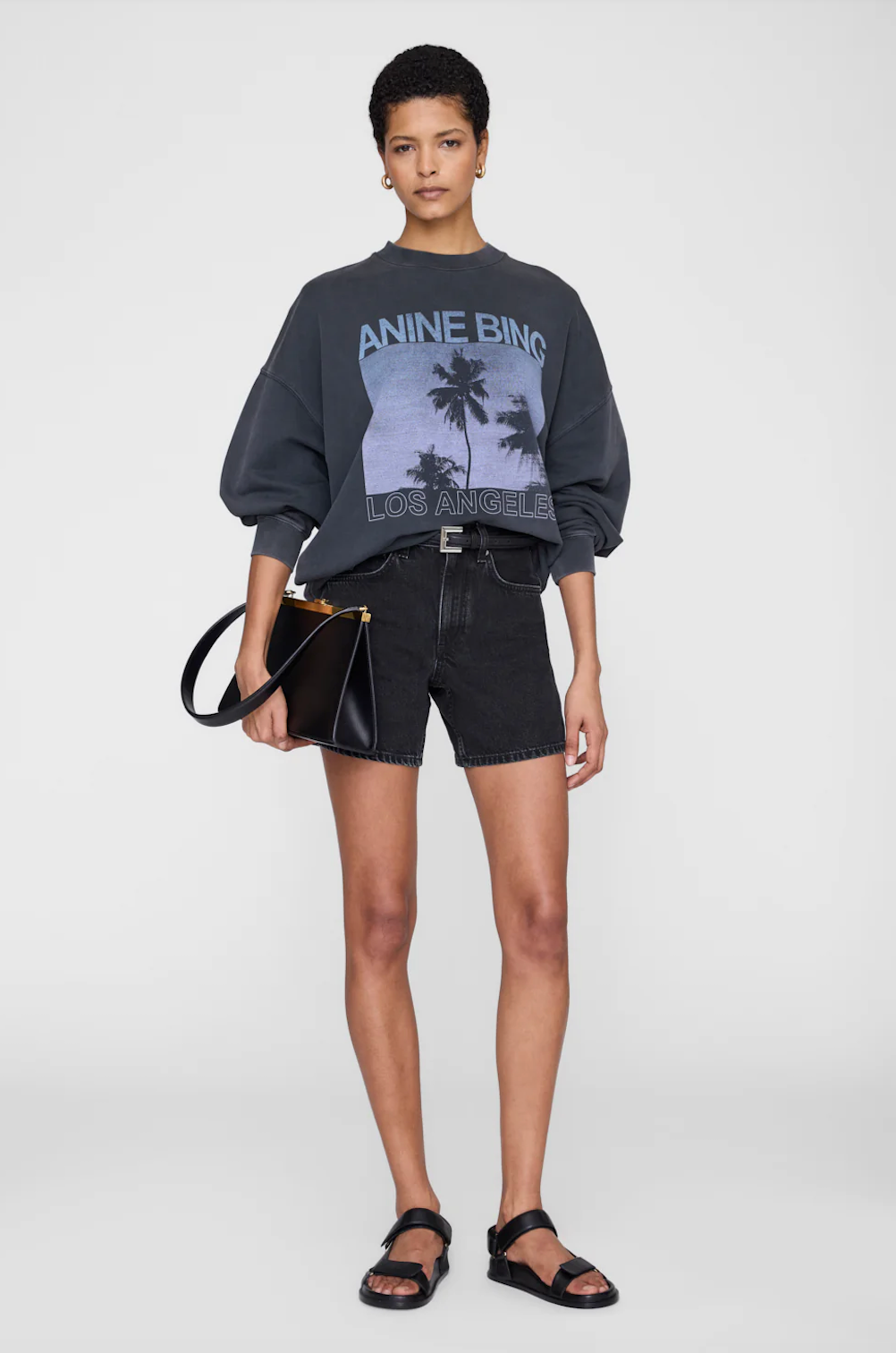 Miles Sweatshirt Palms-staging-ANINE BING-XS-GREY-Mercantile Portland