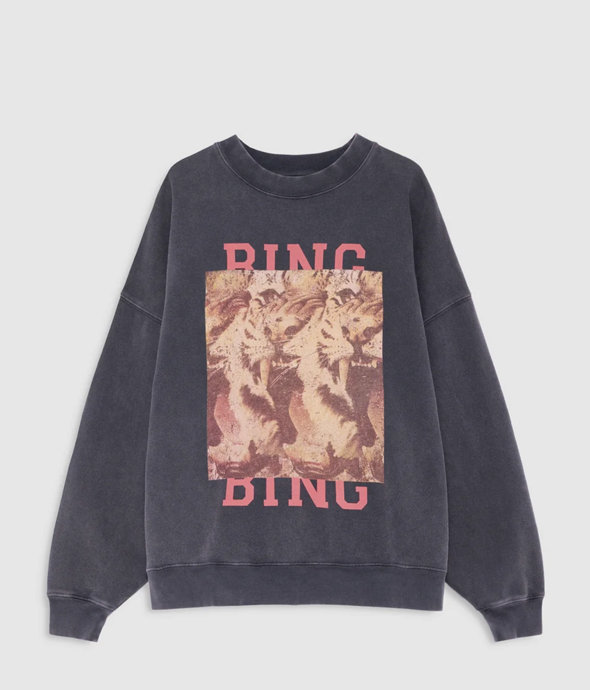 Miles Tiger Sweatshirt in Washed Black-Tops-Anine Bing-Washed Black-XS-Mercantile Portland