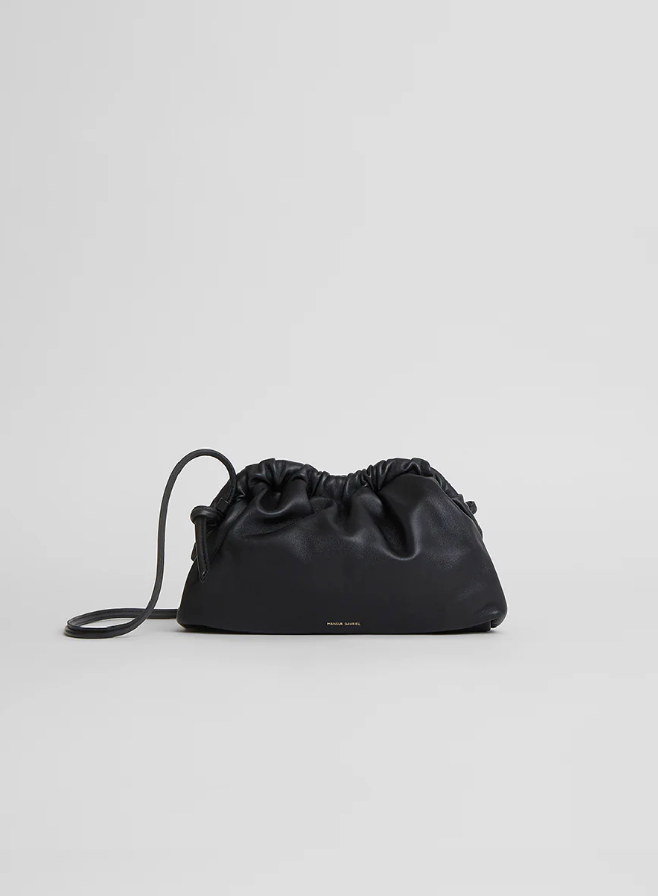Mini Cloud Clutch-Handbags-Mansur Gavriel-Black/Flamma-OS-Mercantile Portland