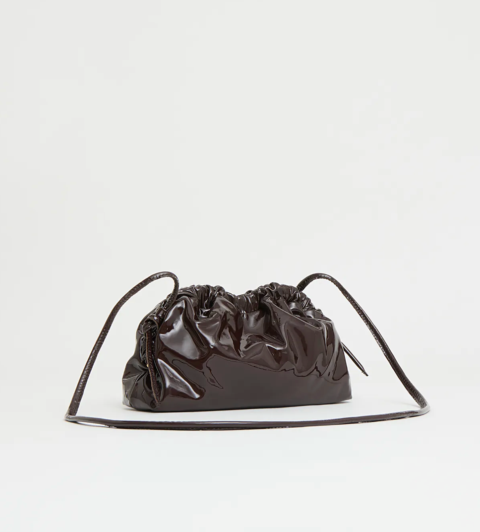 Mini Cloud Clutch in Aubergine Patent-Handbags-Mansur Gavriel-Aubergine-OS-Mercantile Portland