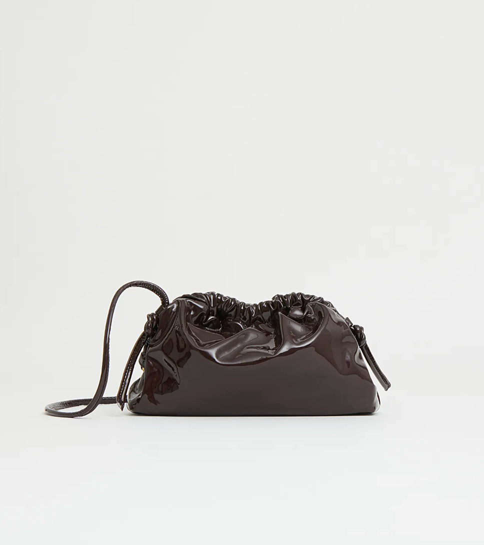 Mini Cloud Clutch in Aubergine Patent-Handbags-Mansur Gavriel-Aubergine-OS-Mercantile Portland