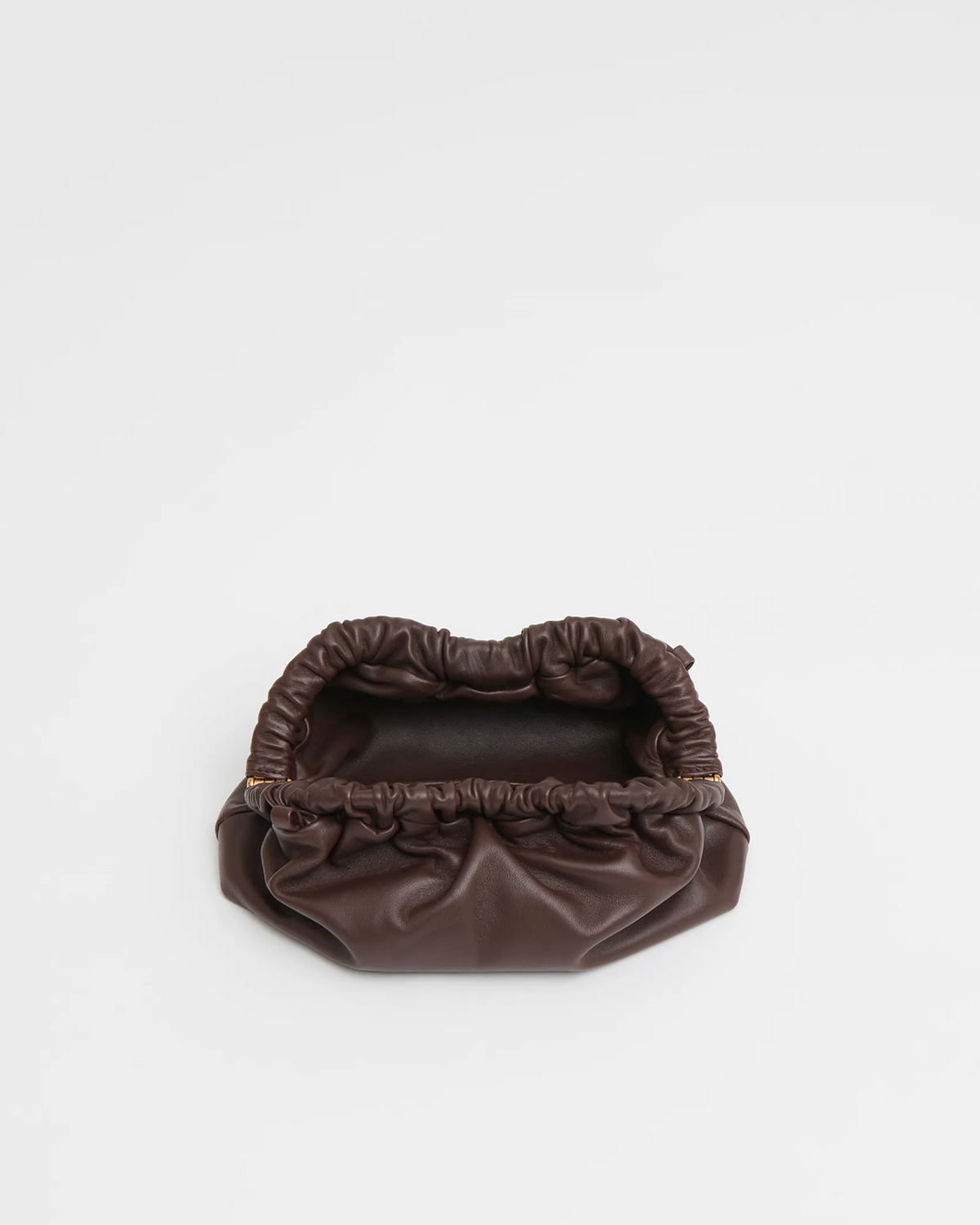 Mini Cloud Clutch in Chocolate-Handbags-Mansur Gavriel-Chocolate-OS-Mercantile Portland
