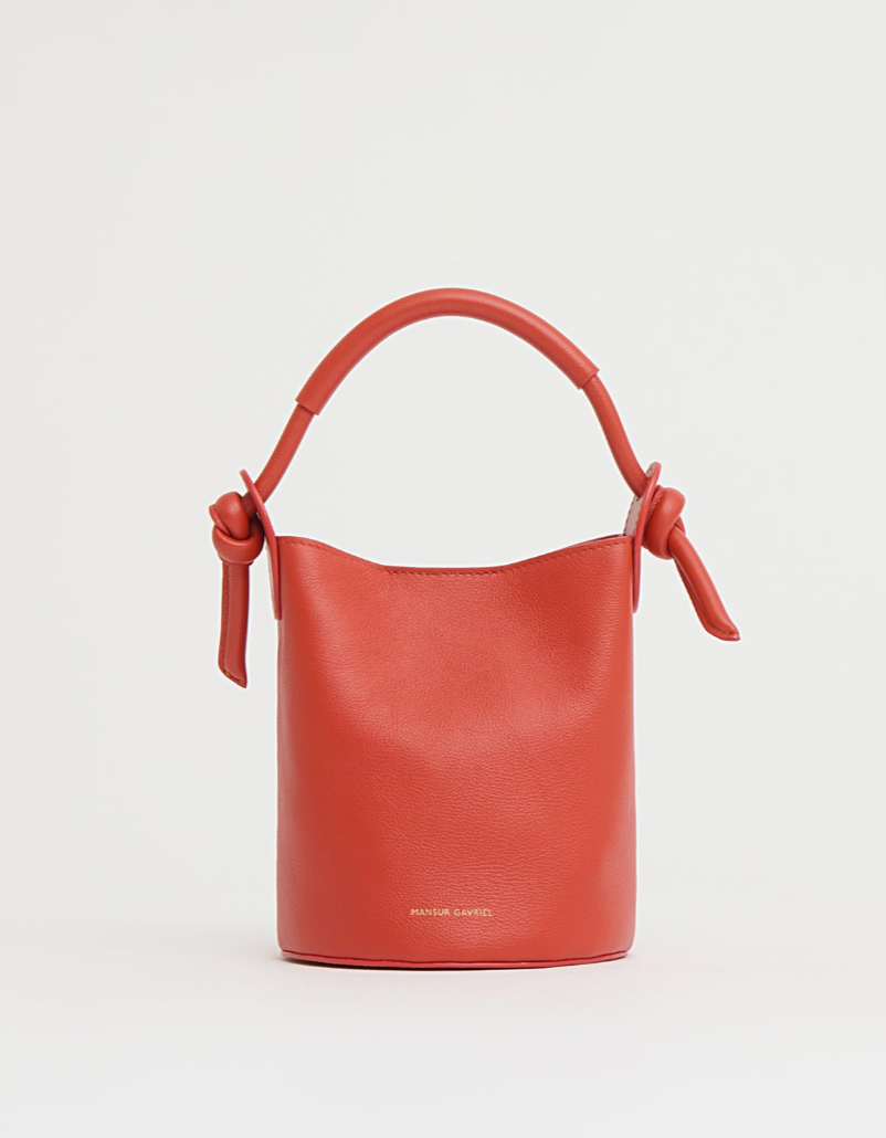 Mini Fortuna Bucket Bag-Handbags-Mansur Gavriel-Pomodoro-OS-Mercantile Portland
