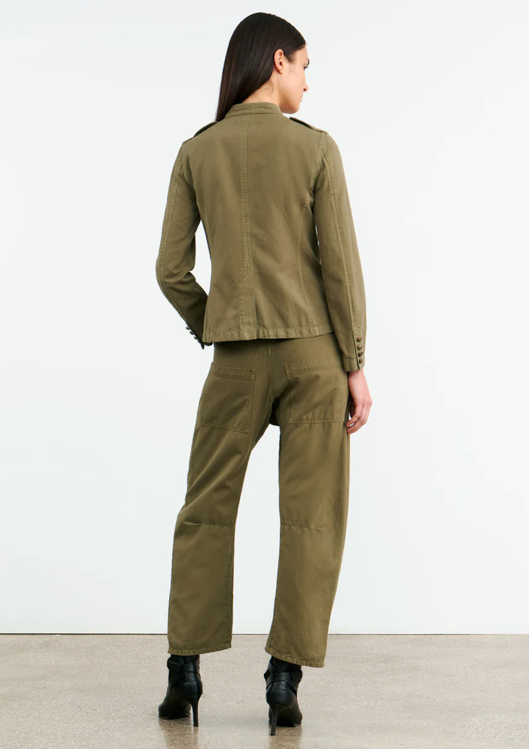 Mona Jacket-Outerwear-Nili Lotan-Olive Green-S-Mercantile Portland