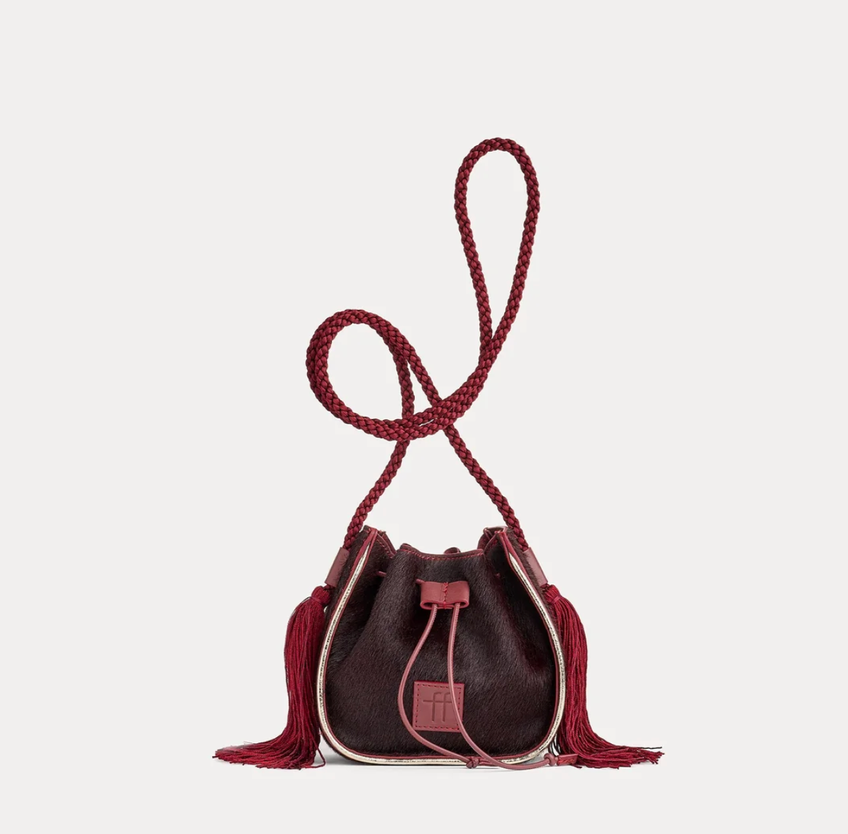"My Pepita" Mini Bucket Bag-Clothing-Forte Forte-Rust-OS-Mercantile Portland
