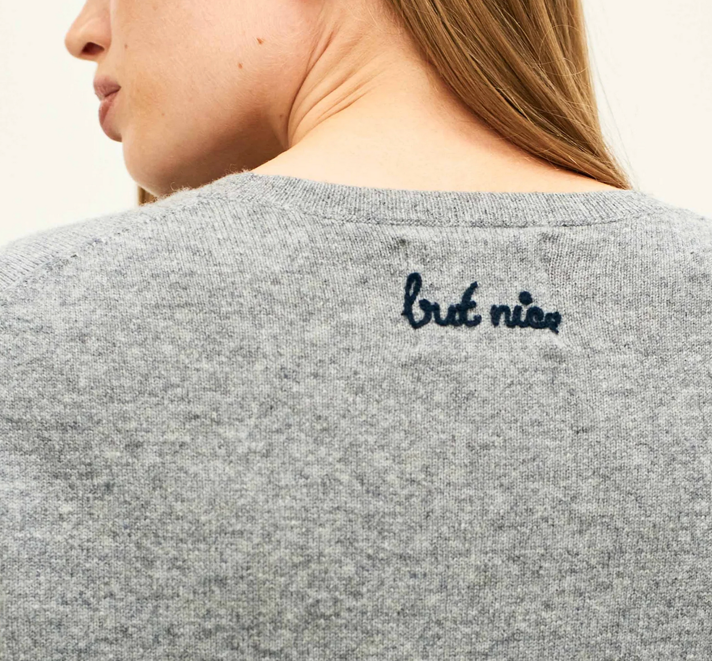 Naughty (but nice) Crew in Grey-Sweaters-Jumper 1234-Grey-1-Mercantile Portland