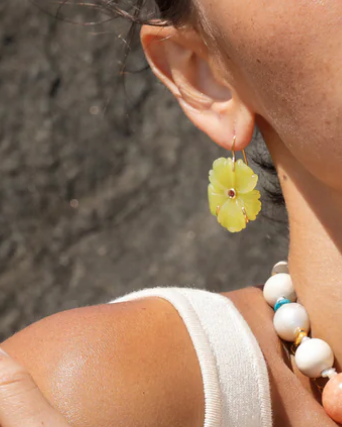New Bloom Earring in Canary-Jewelry-Lizzie Fortunato-Yellow-OS-Mercantile Portland