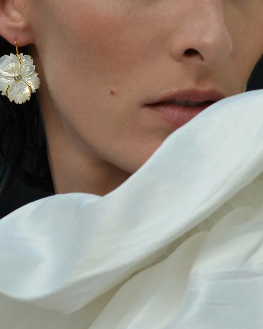 New Bloom Earrings in Mother of Pearl-Jewelry-Lizzie Fortunato-Mother of Pearl-OS-Mercantile Portland