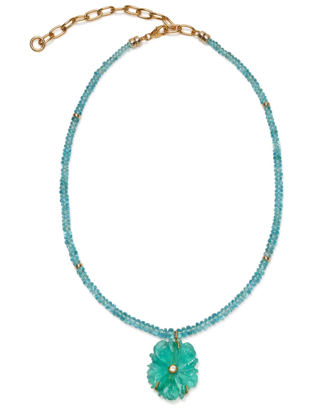 New Bloom Necklace in Capri-Jewelry-Lizzie Fortunato-Blue-OS-Mercantile Portland