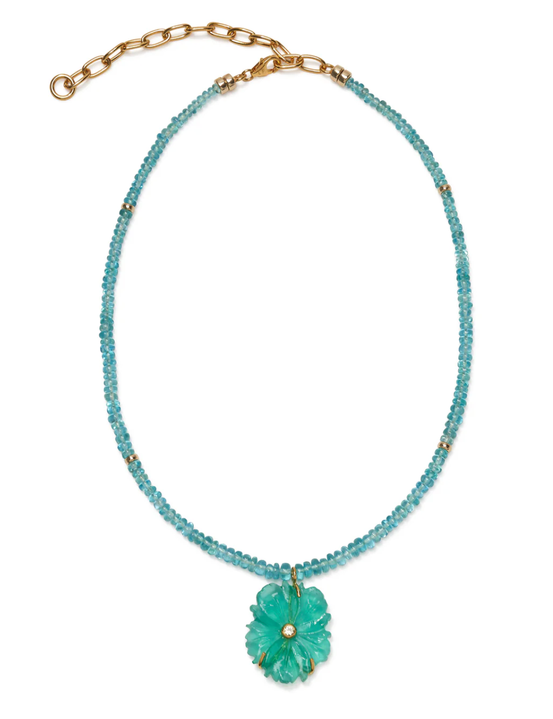 New Bloom Necklace in Capri-Jewelry-Lizzie Fortunato-Blue-OS-Mercantile Portland