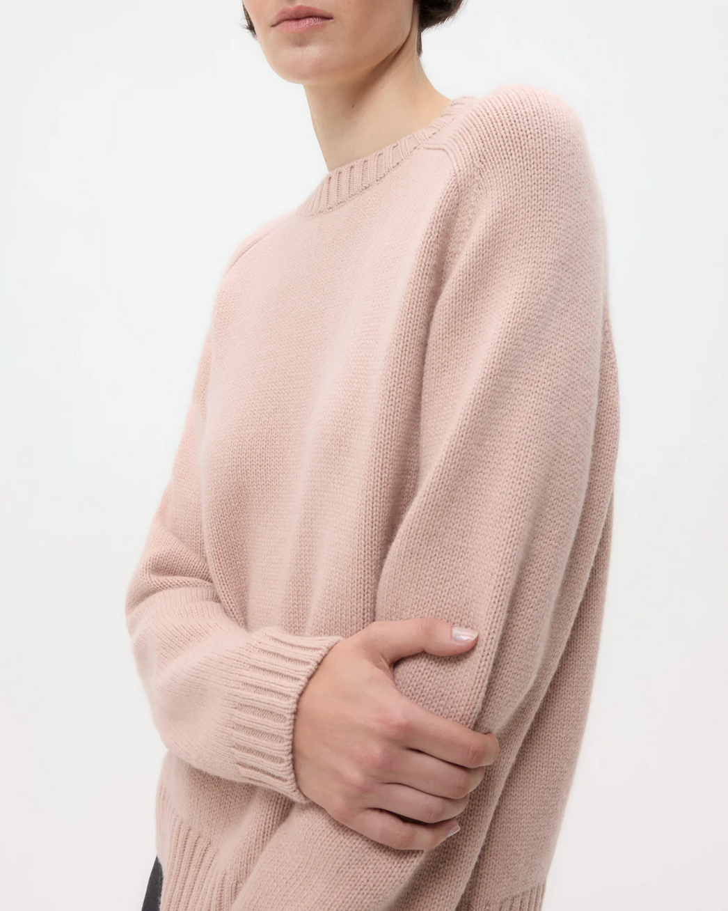 New Jill Crewneck-Sweaters-TWP-Blush-XS-Mercantile Portland
