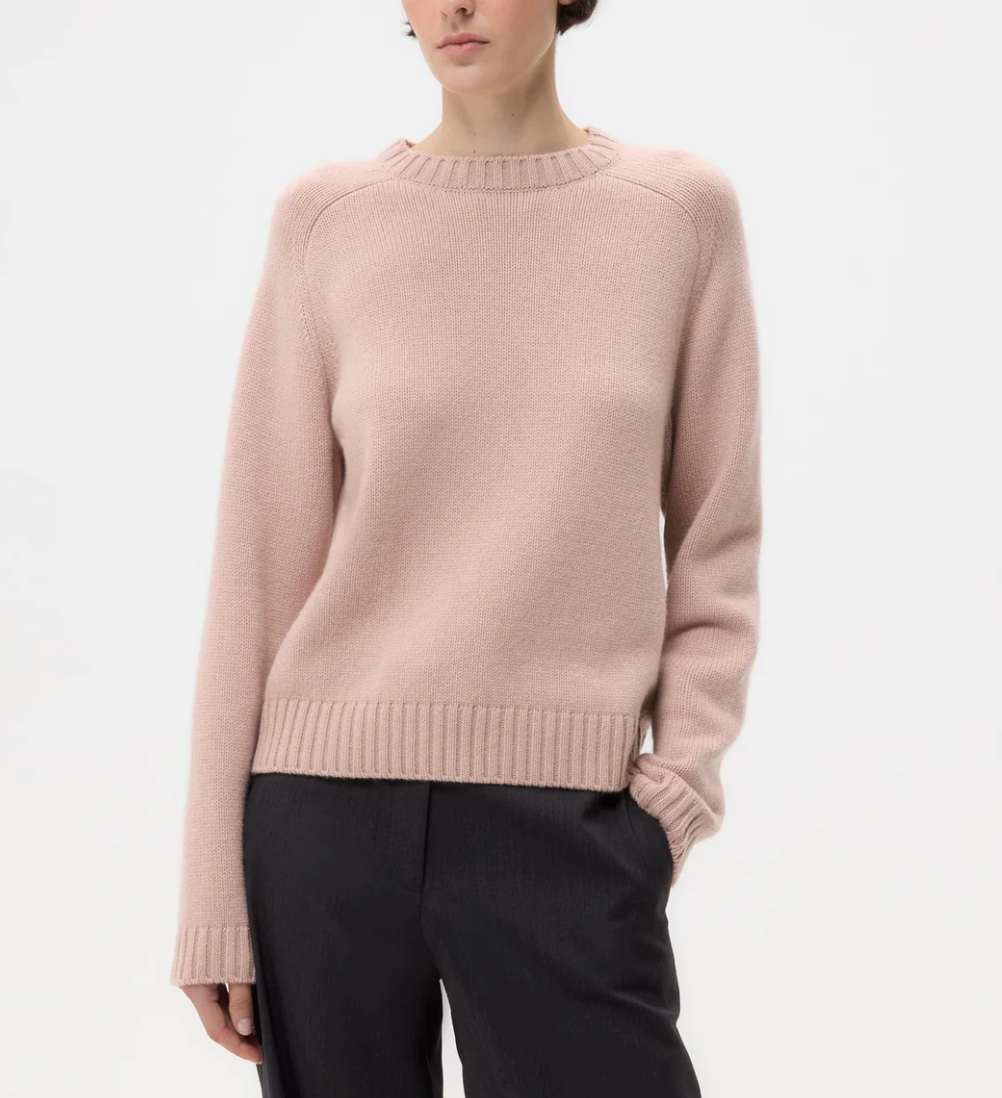New Jill Crewneck-Sweaters-TWP-Blush-XS-Mercantile Portland