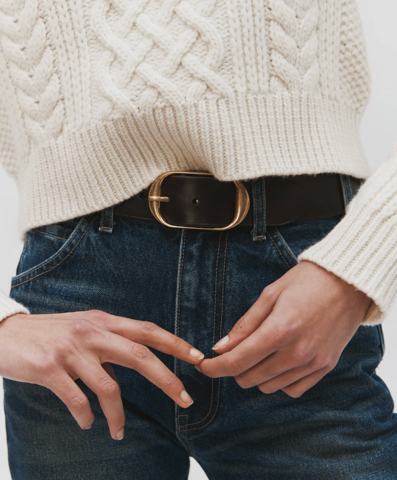 Nili Belt in Dark Brown-Belts-Nili Lotan-Dark Brown-75-Mercantile Portland