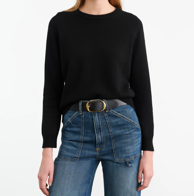 Nora Cashmere Sweater-Sweaters-Nili Lotan-Black-XS-Mercantile Portland