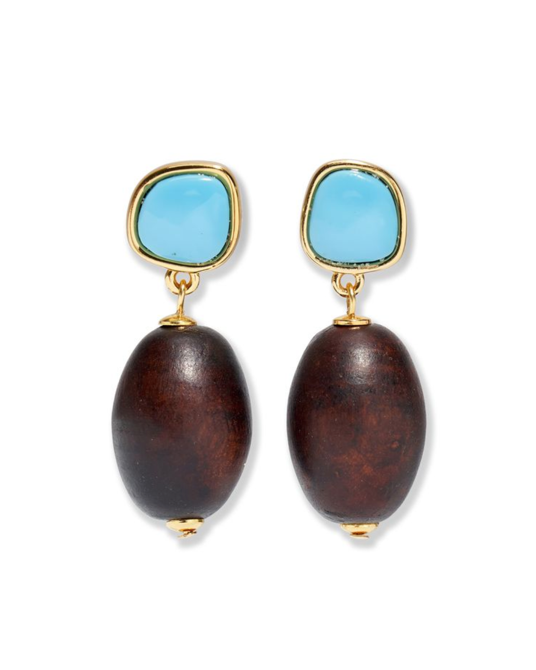 Olea Earrings-Jewelry-Lizzie Fortunato-Turquoise-OS-Mercantile Portland