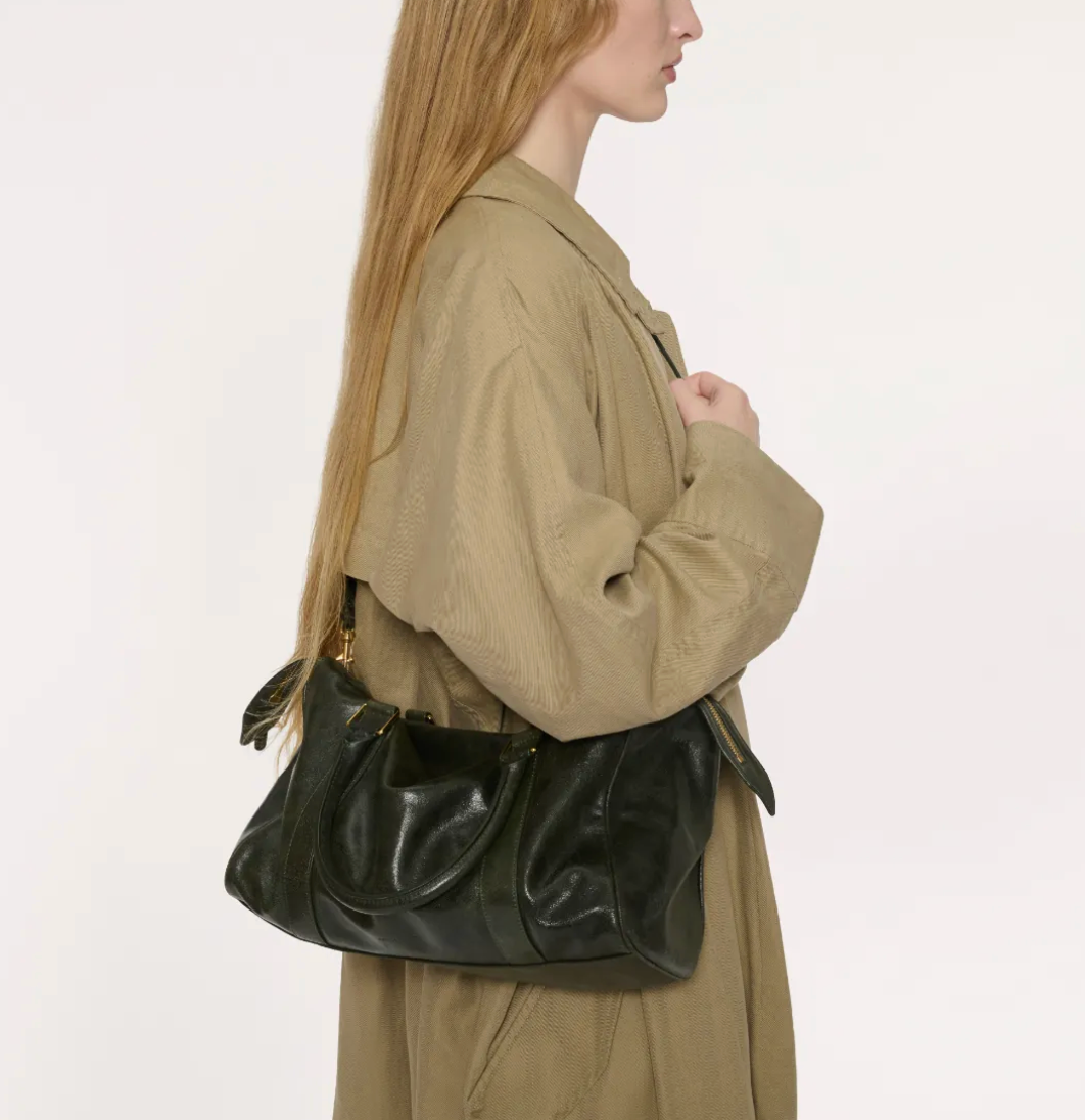 Onda Satchel in Seaweed-Handbags-Mansur Gavriel-Seaweed-OS-Mercantile Portland