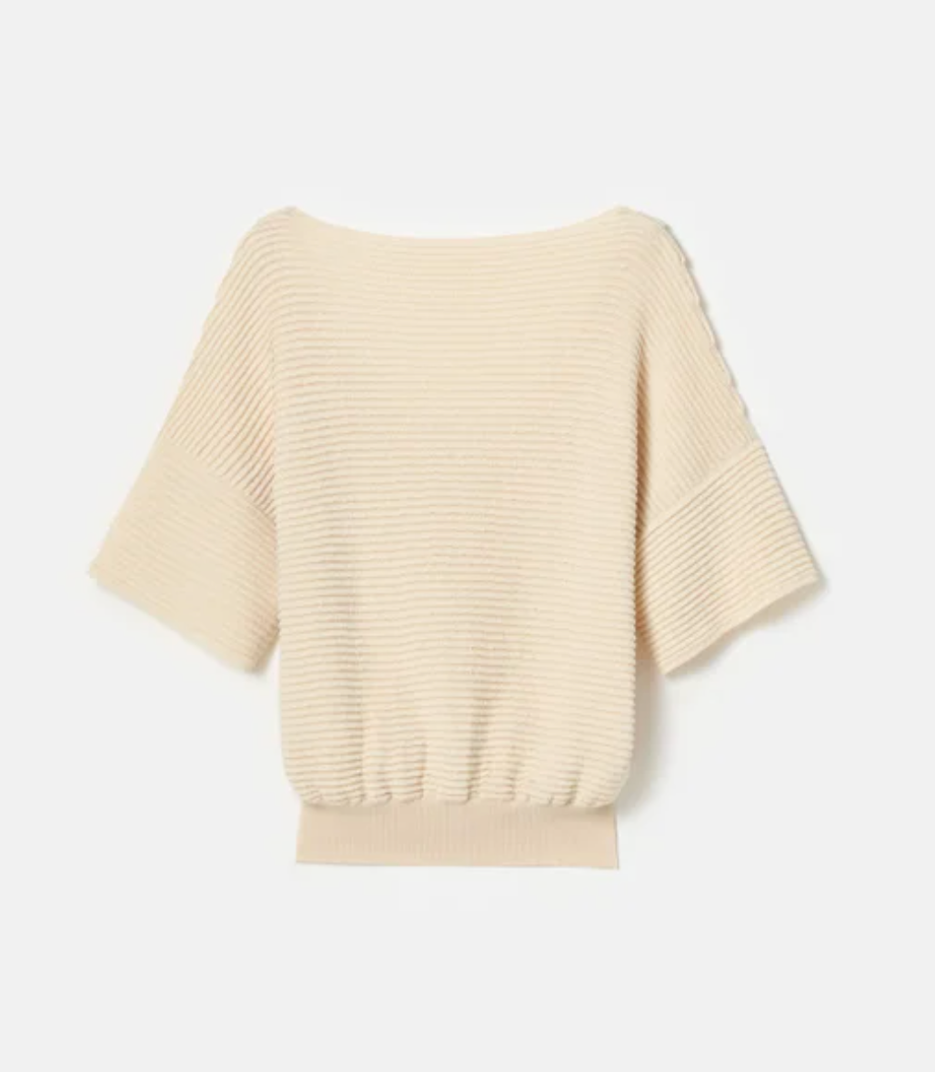 Ottoman Stitch Sweater-Clothing-Lafayette 148-Buff-XS-Mercantile Portland