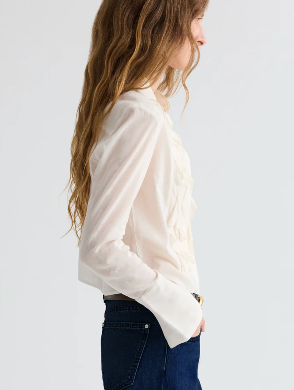 Patti Top in Cotton Silk Organza-Shirts-TWP-White-XS-Mercantile Portland