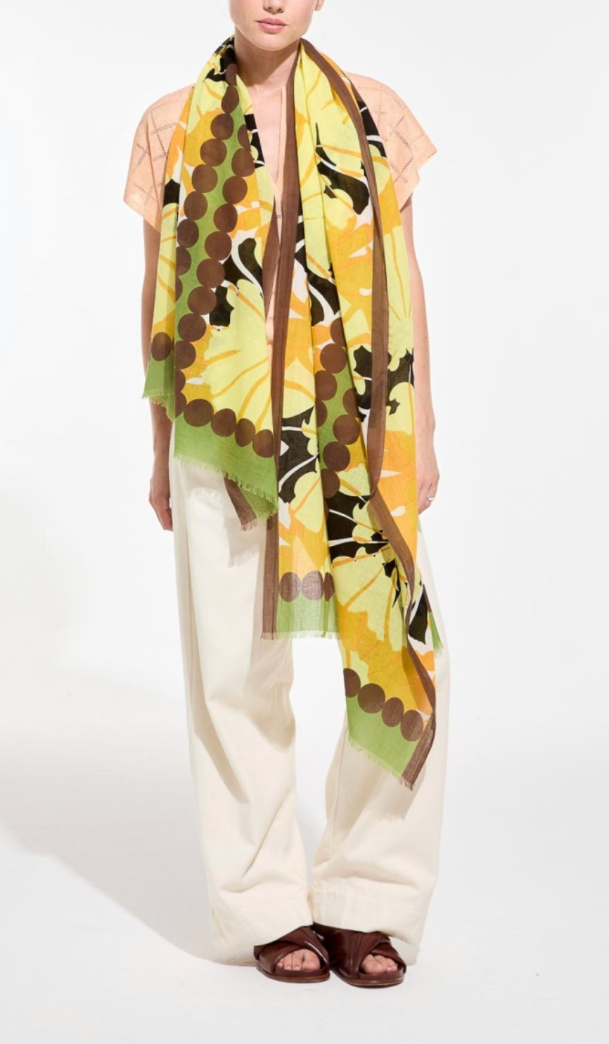 Pavot Scarf in Citrine-Scarves and Wraps-MAPOESIE-Citrine-OS-Mercantile Portland