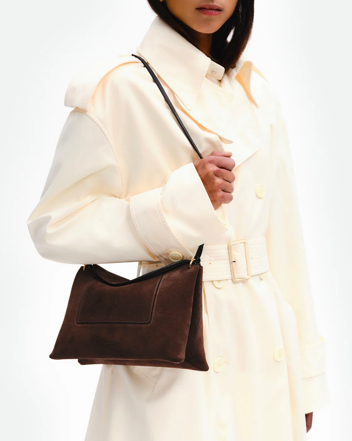 Penelope Slouch Bag in Palissander Suede-Handbags-Wandler-Palissander-OS-Mercantile Portland