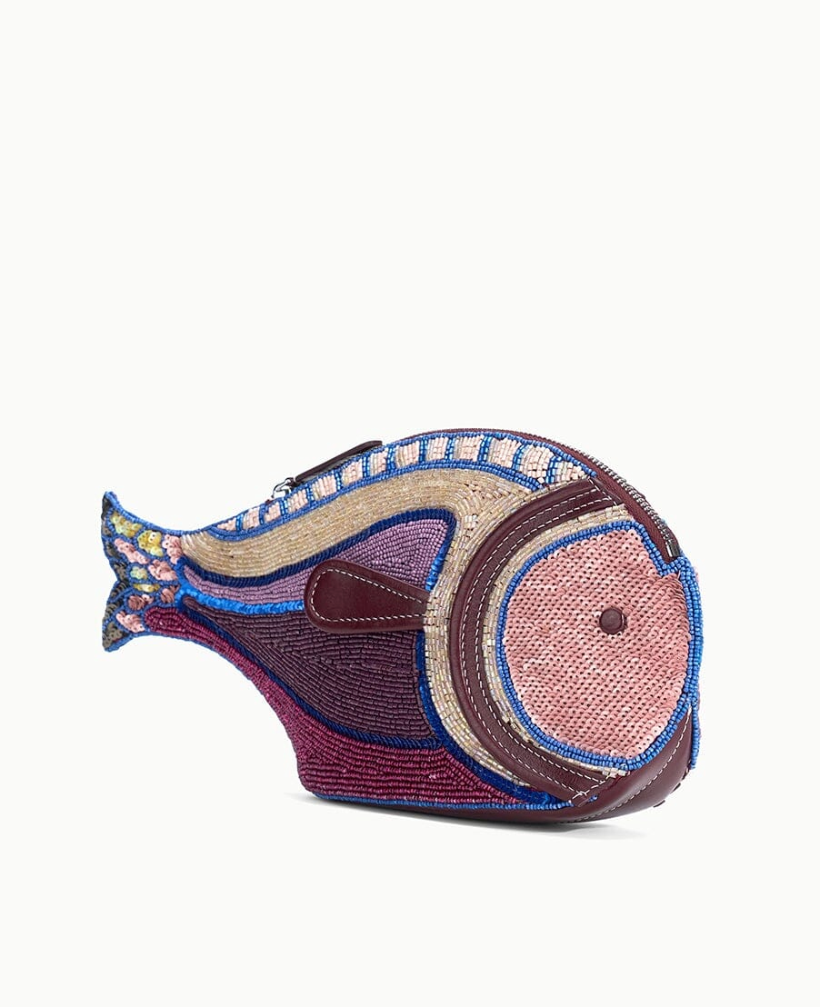 Pesce Beaded Clutch-Handbags-Staud-Ultraviolet-OS-Mercantile Portland
