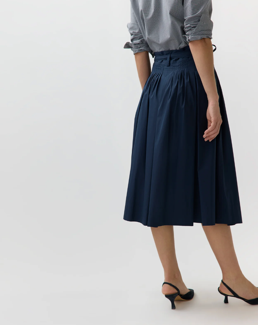 Phila Wrap Skirt-Skirts and Shorts-Mashburn-NVYCOTTN-L-Mercantile Portland