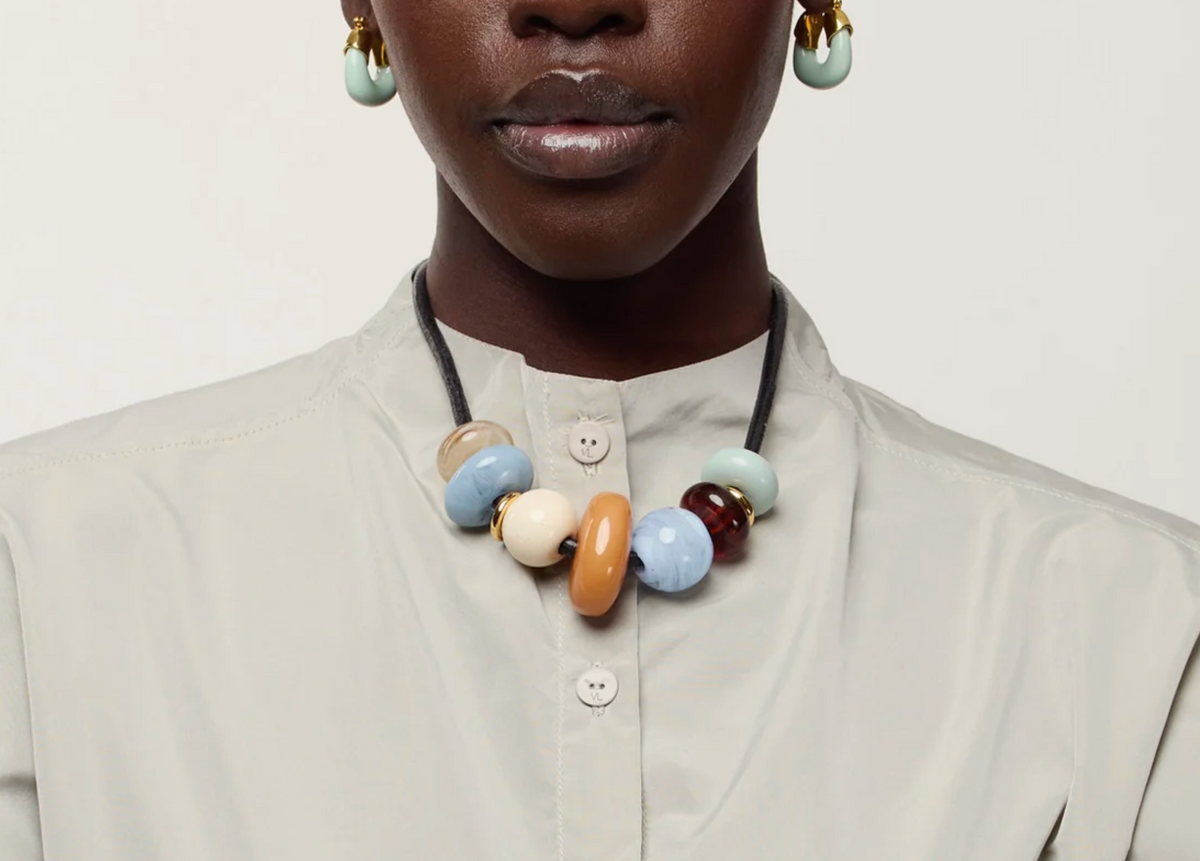Piedra Necklace-Jewelry-Lizzie Fortunato-Clay-OS-Mercantile Portland